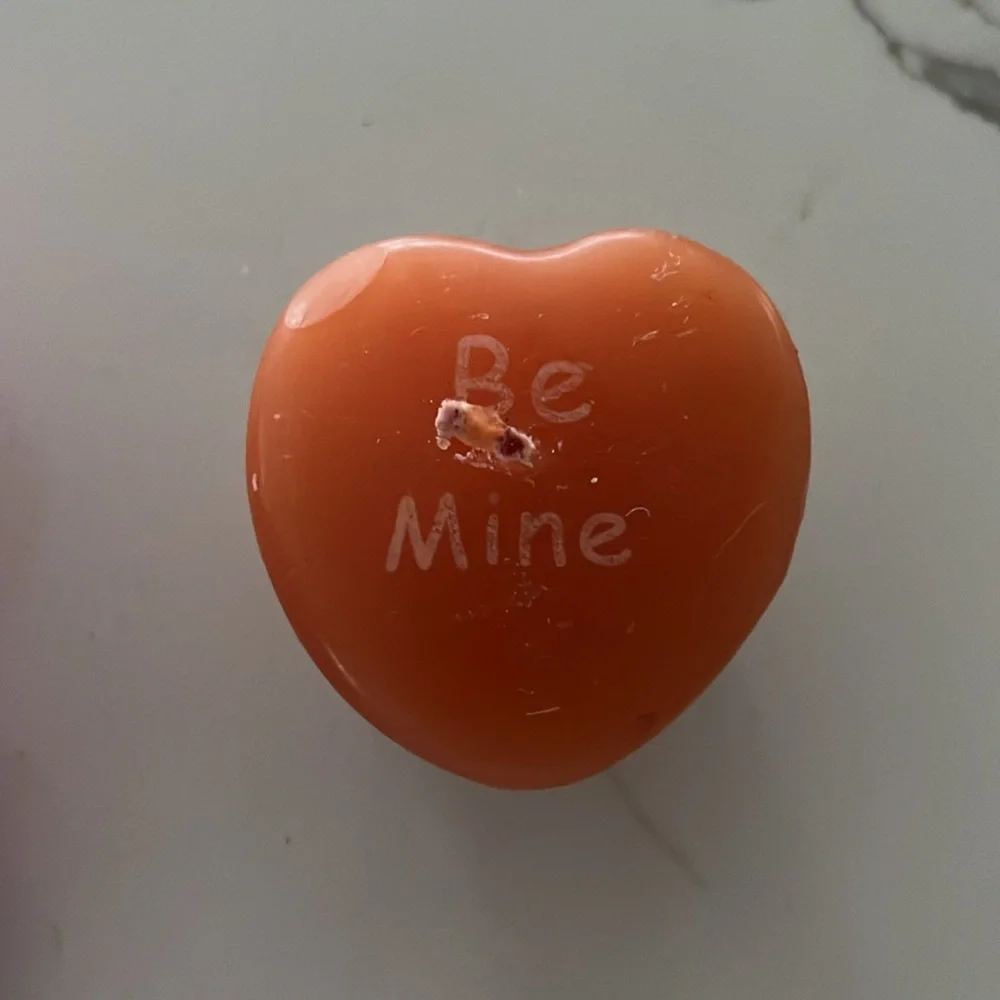 5 Heart shaped conversation candles